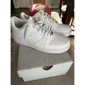 Nike Air Force 1 Mens Size 8 White Leather Shoes Sneaker Classic Low CW2288 111